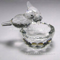 Cheap clear Round Cut bowl Crystal Glass Ashtray for Coporate Gift